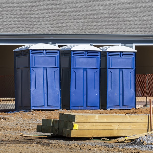 are there any restrictions on where i can place the porta potties during my rental period in Kemp Mill